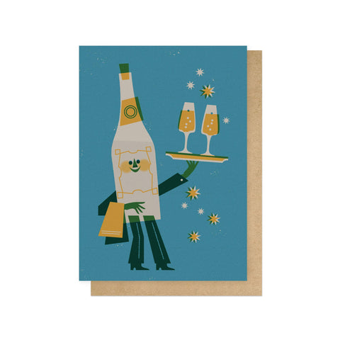 Sommelier Greetings Card - Sprouts of Bristol
