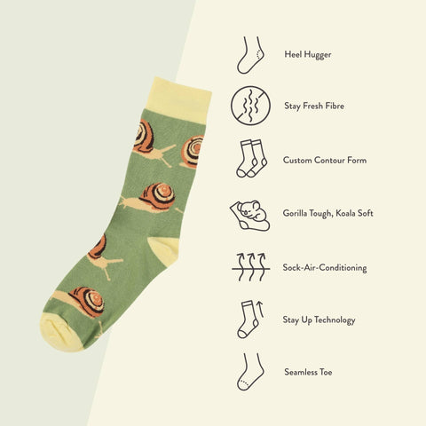 Snail Bamboo Socks