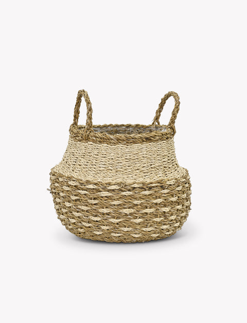 Kingsmead Belly Basket Pot in Seagrass