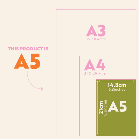 A5 Lay Flat Notebook | Chartreuse Arches | Lined - Sprouts of Bristol