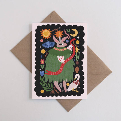 Birthday Magic | Birthday card | Folk, nature - Sprouts of Bristol