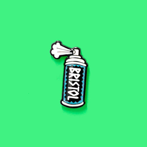 Bristol Street Art Spray Can Enamel Pin - Sprouts of Bristol