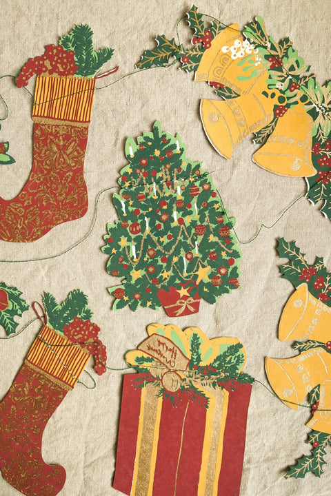 Christmas Sewn Garland - Sprouts of Bristol