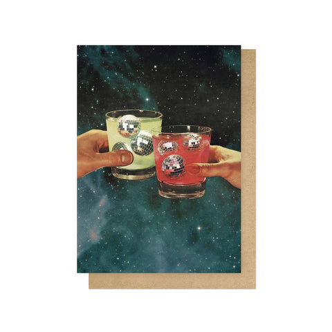 Cosmic Cheers Greetings Card - Sprouts of Bristol