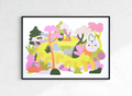 Creepy Crawly A3 Risograph Print - Sprouts of Bristol