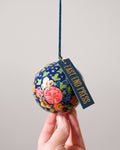 Deep Blue Florals Bauble - Sprouts of Bristol