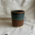 Earth - Blue & Brown Handmade Ceramic Plant Pot - Sprouts of Bristol