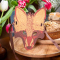 Fox Mask Hand Screen Printed Greetings Card - Sprouts of Bristol