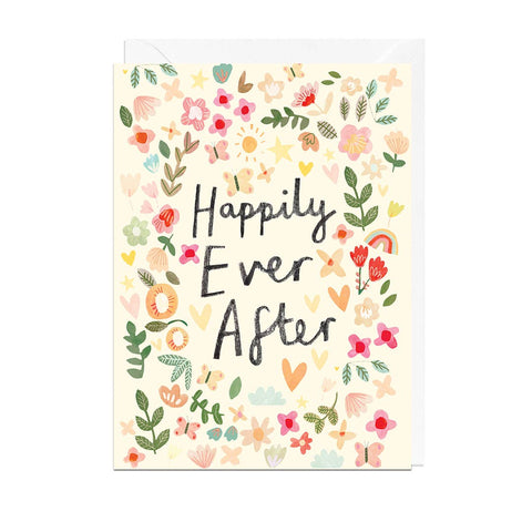 HAPPILY EVER AFTER FLOWERS Greetings Card - Sprouts of Bristol