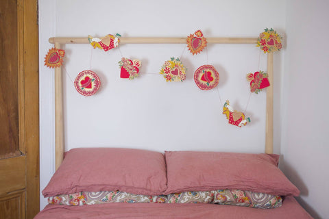 Hearts Sewn Garland - Sprouts of Bristol