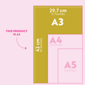 Monthly Undated A3 Wall Planner | 12 Pages | Colourburst - Sprouts of Bristol