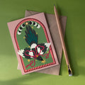 Moon Phase Magpie | Everyday greetings card | Folk - Sprouts of Bristol