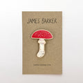 Mushroom Wooden Pin - Sprouts of Bristol