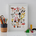 Mushrooms and Toadstools Art Print - Sprouts of Bristol