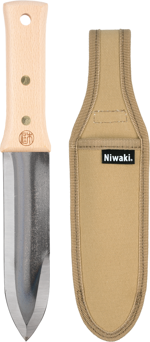 Niwaki Hori Hori (Japanese Weeding Trowel + Canvas Sheath)