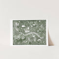Off the Beaten Track Risograph Art Print - Sprouts of Bristol