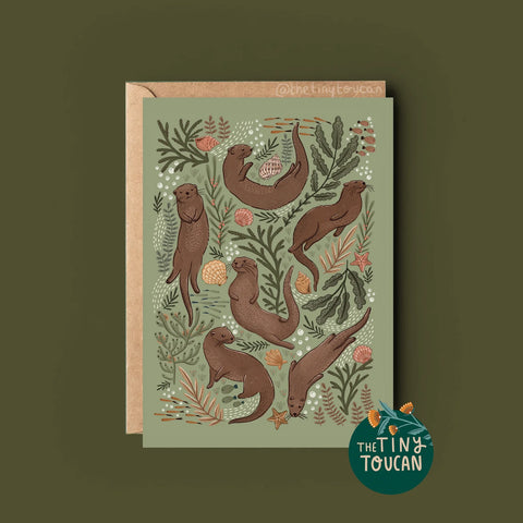 Otter Greetings Card