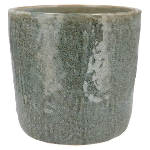 Pale Blue Iron Stone Straight Pot - Sprouts of Bristol
