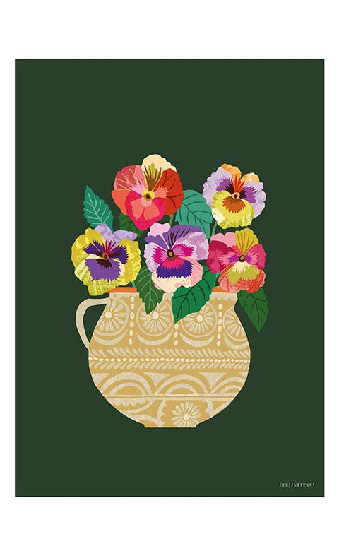 Pansies Print A4 - Sprouts of Bristol