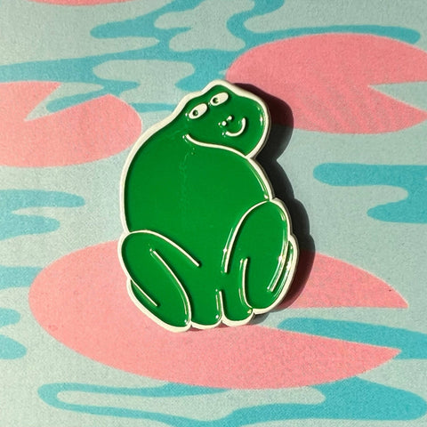 Sexy Frog Pin Enamel Badge - Sprouts of Bristol