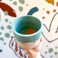 Sky Blue, Berry Pink and Putty Jesmonite Pot - Sprouts of Bristol