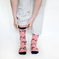 Sloth Socks | Bamboo Socks | Salmon Socks | Sleepy Socks - Sprouts of Bristol