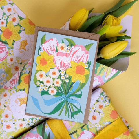 Spring Bouquet | Everyday greetings card | Floral - Sprouts of Bristol