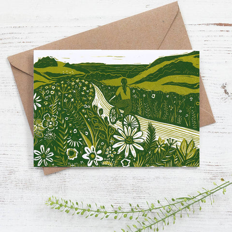 Summer Cycle Greetings Card - Sprouts of Bristol