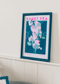 Sweet Pea Flower Risograph Print - Sprouts of Bristol