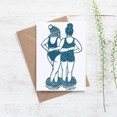 Swim Friends Greetings Card - Sprouts of Bristol