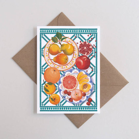 Tablescape - Fruits | Everyday greetings card - Sprouts of Bristol