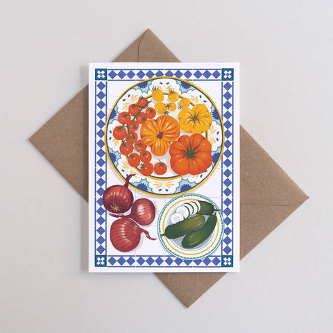 Tablescape - Vegetables | Everyday greetings card - Sprouts of Bristol