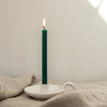 White Speckle, 1/2" Candle Holder with Handle - Sprouts of Bristol