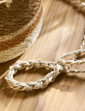 Woven Hanging Plant Pot – Orange & Cream Stripe - Sprouts of Bristol