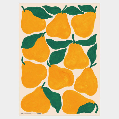 Yellow Pears Gift Wrap - Sprouts of Bristol