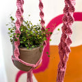 Blossom Pink Macrame Plant Hanger - Sprouts of Bristol