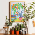 Bromeliad Risograph Print - Sprouts of Bristol