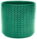 Chevron Planter in Emerald - Sprouts of Bristol