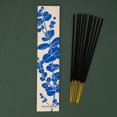 Eucalyptus Fairtrade Incense - Pungent, Sharp and Green - Sprouts of Bristol