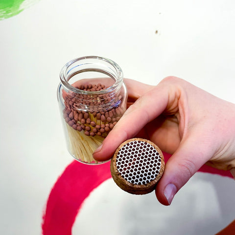 Matches in Glass Jar - Sprouts of Bristol