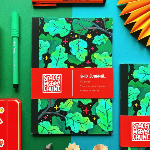 Oak Leaves Notebook - Sprouts of Bristol