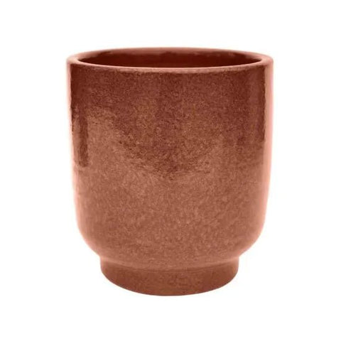 Reactive Glaze Burnt Orange Planter - Sprouts of Bristol