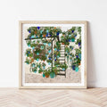 San Basillio Geraniums 30x30cm Print by Alice Landen - Sprouts of Bristol