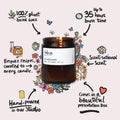 Stargazer Natural-Wax Candle | Sheer Lily. Bergamot. White Rose. - Sprouts of Bristol