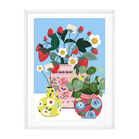 Strawberry Bunch A4 Print by Oh So Daisy - Sprouts of Bristol