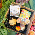 The Flora Lab Candle Gift Set - Handmade Poured Candle, Chocolate Bar + Safety Matches in Jar - Sprouts of Bristol