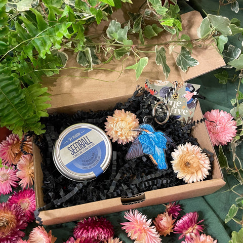 The Nature Lover Mini Gift Set - Keyring and Wildflower Seeds - Choose your own! - Sprouts of Bristol