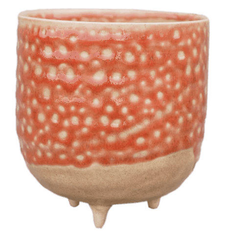 Titan Reactive Glaze Planter with Feet - Sprouts of Bristol