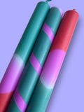 TROPICAL FIESTA Dip Dye Dinner Candle Trio - Sprouts of Bristol